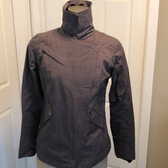 ATHLETA Commuter Moto Jacket Asymmetrical Zip-Up Long Sleeve Pockets Lined - Picture 2 of 16